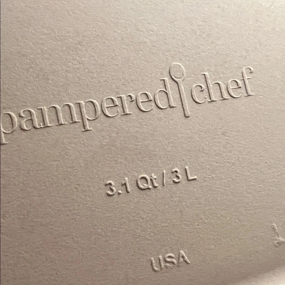 Pampered Chef new without box Large Deep Covered Baker. Stone 3.1 qt.
